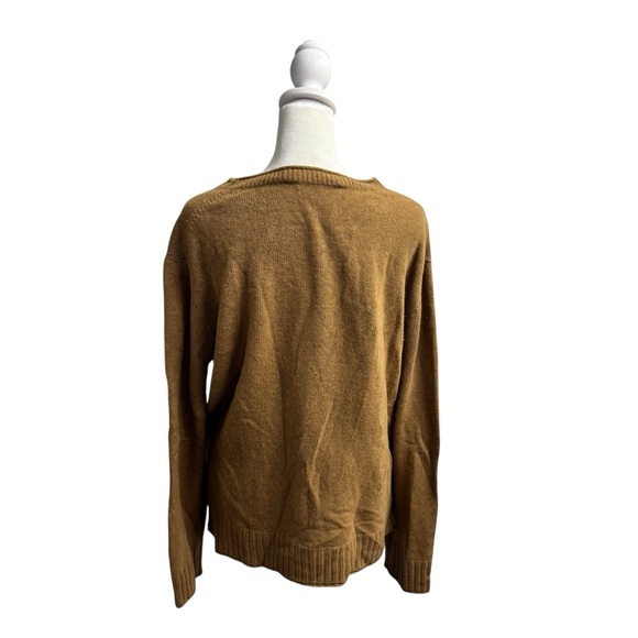 Jenni Kayne Everyday Sweater Long Sleeve Knit Pullover Wool Blend Brown Medium M - Picture 5 of 15